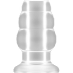 Sono No. 49 Small Hollow Tunnel Butt Plug 3 Inch Transparent