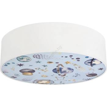 Candellux Детска плафониера KIDDY 2xE27/40W/230V бял/син (CA1007)