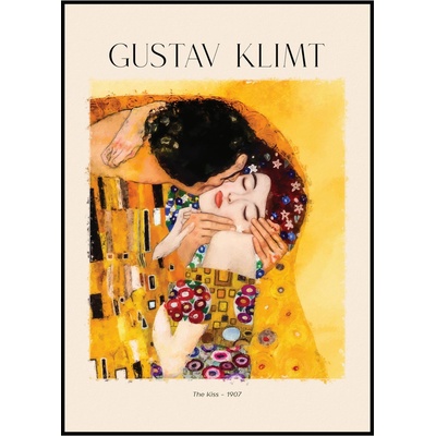 Jen tak z lásky Gustav Klimt - Polibek Rozměr plakátu: 40 x 50 cm