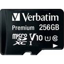 Pamäťové karty Verbatim microSDXC UHS-I 256GB 44087