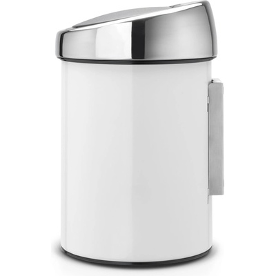 Бяло стоманено кошче за боклук с отваряне с докосване 3 l Touch Bin - Brabantia (364488)