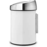 Brabantia Бяло стоманено кошче за боклук с отваряне с докосване 3 l Touch Bin - Brabantia (364488)