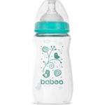Baboo Anti-colic Glass Feeding Bottle Wide Neck стъклено бебешко шише 3m+
