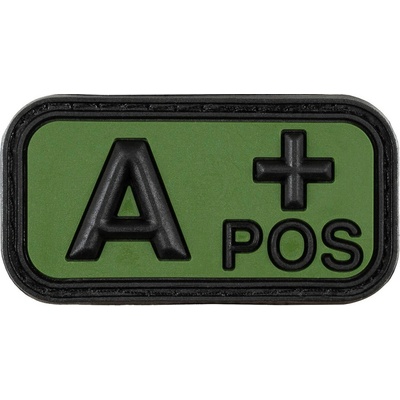 Nášivka KREV A POS plast ZELENÁ