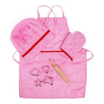 Bigjigs Toys - Комплектът на готвача - Розов (BJ609)