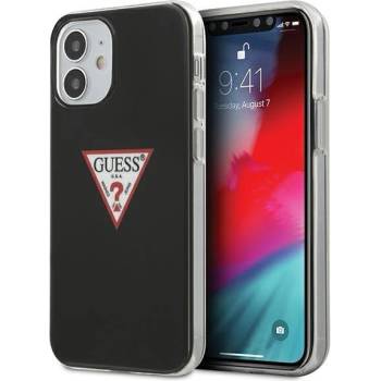 GUESS Калъф за телефон Guess Triangle Collection за iPhone 12 Mini, черен (GUE000856)