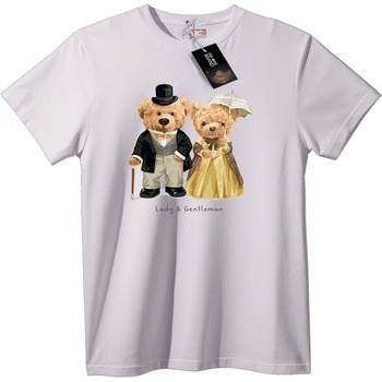 NOONEBRAND Тениска Дами и Господа Мечки - S, White