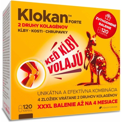 Barny's Klokan Forte Vianočné XXXL balenie na 4 mesiace 120 kapsúl