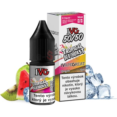 IVG 50/50 Tropical Ice Blast 10 ml 12 mg
