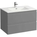 Laufen Pro S - Шкафче с умивалник, 80x50 см, 2 чекмеджета, матов графит H8619634801041 (H8619634801041)