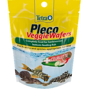 TETRA Pleco Veggie Wafers - 100% растителна премиум храна за дънни рибки и ракообразни