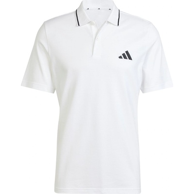 adidas Мъжка блуза с яка Adidas Essentials Mens Cotton 3-Stripes Polo Shirt - White/Black