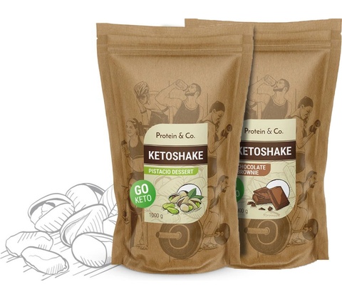 Protein&Co. Ketoshake proteinový dietní koktejl 1000 g