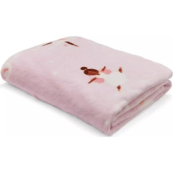 Catherine Lansfield Розово и лилаво бебешко одеяло от микроплюш 130x170 cm Dancing Fairies - Catherine Lansfield (BD/57560/W/130170/PK)