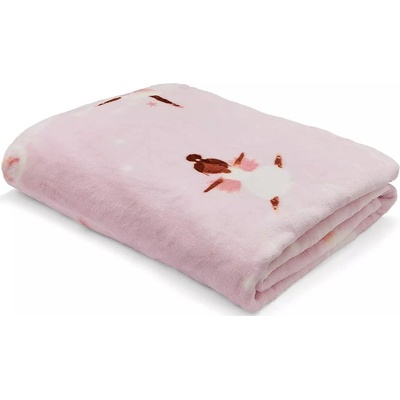 Catherine Lansfield Розово и лилаво бебешко одеяло от микроплюш 130x170 cm Dancing Fairies - Catherine Lansfield (BD/57560/W/130170/PK)