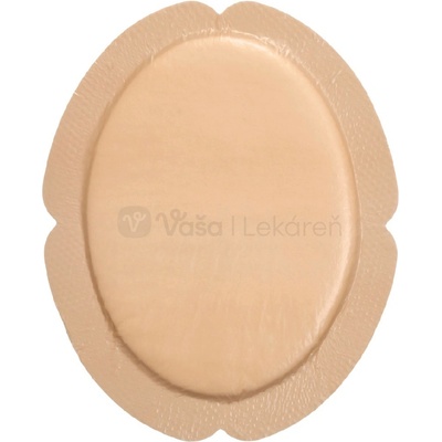 Mepilex Border Flex Oval Samolepivé krytie s mäkkým silikónom oválne, 15 x 19 cm 5 ks