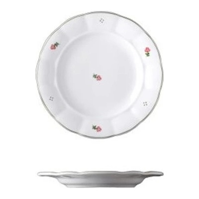 Mělký talíř červený BENEDIKT 19 cm 100030338