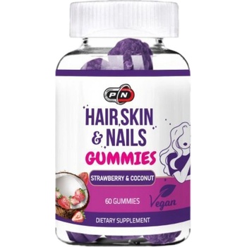 Image 1 of PURE Nutrition USA Hair, Skin & Nails Gummies [60 желирани бонбони]