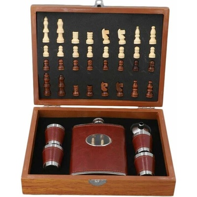 Ploskačka 240ml v darčekovej sade Chess