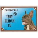 Dafiko Tabulka Francouzský buldoček tmavý