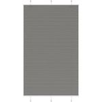 vidaXL Плисирана щора Антрацит 115x200 cm Ширина на плата 114, 4 cm (4015112)