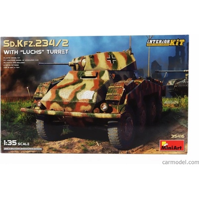 Miniart Tank 234/2 With Luchs Turret Military 1945 1:35
