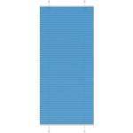 vidaXL Плисирана щора, синя, 85x200 см, ширина на плата 84, 4 см, полиестер (4015208)