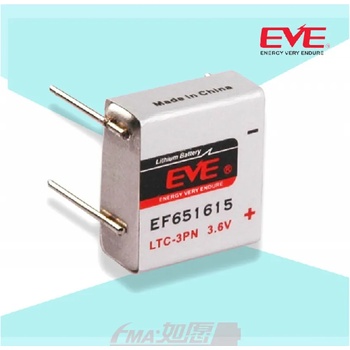 EVE Литиево тионилхлоридна батерия LTC-3PN EP651615 industrial 3, 6V 400mAh EVE