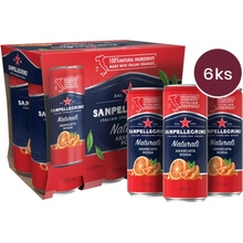 Sanpellegrino Aranciata Rossa pomeranč červený v plechovce 6 x 330 ml