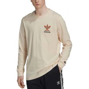 Adidas Graphic Fun Long Sleeve Tee Beige - magazinko