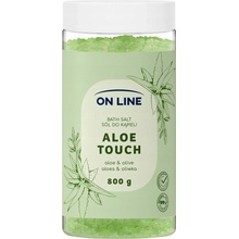 ON LINE Soľ do kúpeľa Aloe Touch 800 g