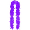 RAPPA Boa fialové s perím 180 cm
