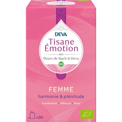 Deva Билков чай „Спокойствие за жени ( с флорални еликсири по метода на д-р Бах) 20 филтърни пакетчета | Deva (775493 (152085))