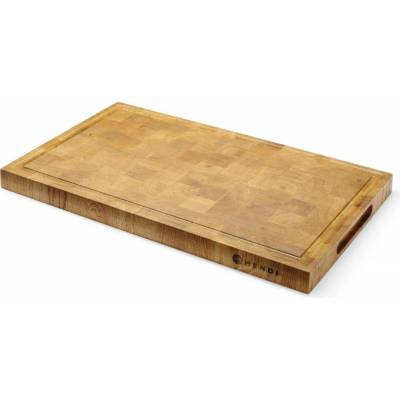 Hendi Dubové servírovací prkénko čelně rýhované 325x265xH30mm