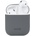 Holdit Калъф за слушалки Holdit - Silicone, AirPods 1/2, Space Gray (7330985157769)