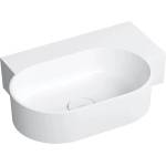 Omnires Lavoar suspendat Omnires Ovo M+ finisaj alb mat 55.5 cm dreapta (OVO555UWPBM)