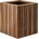 SQUARELY Самонаторяваща се саксия за цветя GrowMORE тъмен дъб (106-4A3)