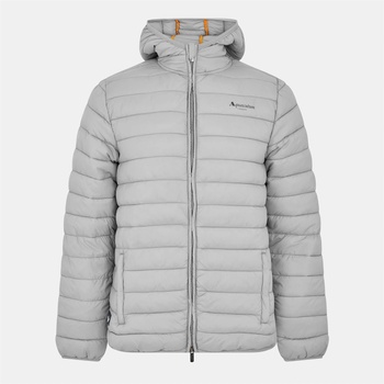 AQUASCUTUM Яке AQUASCUTUM Men's Hooded Hip Length Long Sleeve Medium Puffer Jacket - Grey