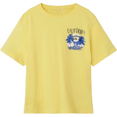 NAME IT Тениска 'vagno' жълто, размер 134-140