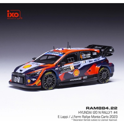 IXO Hyundai N Rally1 Rallye Monte Carlo 2023 4 Lappi Ferm 1:43