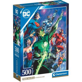 Clementoni Пъзел Clementoni от 500 части - Героите на DC Comics (35532)