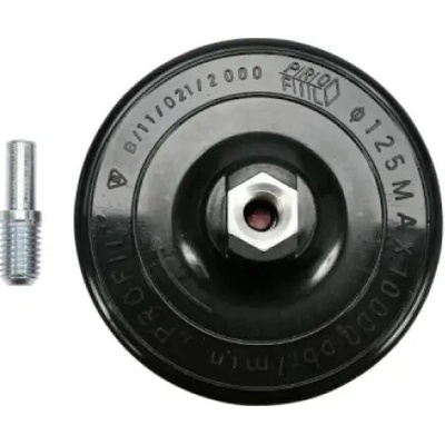 Vorel - Lešticí/brusný talíř na suchý zip +šroub M14 x 125mm