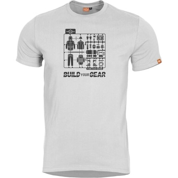 Pentagon Къса тениска Ageron "Build Your Gear", бяла (K09012-BG-00)
