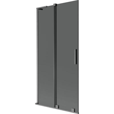 Mexen Velar L вана екран 2-крила плъзгащ се 95 x 150 см, графит, четкано gun grey - 896-095-003-41-66 (896-095-003-41-66)
