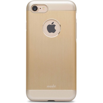 Moshi iGlaze Armour - удароустойчив алуминиев кейс за iPhone 8, iPhone 7 (златист)
