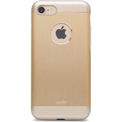 Moshi iGlaze Armour - удароустойчив алуминиев кейс за iPhone 8, iPhone 7 (златист)