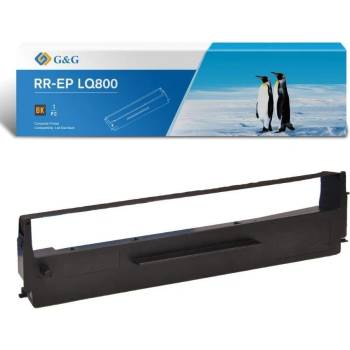 Compatible ЛЕНТА ЗА МАТРИЧЕН ПРИНТЕР EPSON LQ 800 / LX300 / MX80 / LQ200 / LQ300 / LQ300K / 400 / 450 / 500 / 510 / 550 / 570 / 800 / 850 / 850+/870 / ERC19 - Black - P№ ND-R0003 / RR-EP LQ800BK - G&G (ND-R0003/RR-EP LQ800BK - G&G)