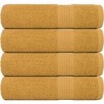 vidaXL Кърпи за душ FROGN 4 бр. Златни 70x140 см 360 г/м2 (136810)