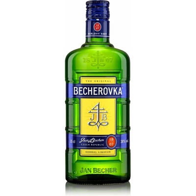 Becherovka 38% 0,35 l (holá láhev)