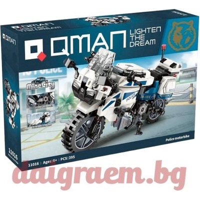 Qman Конструктор qman Полицейски мотоциклет 11016 (q11016)